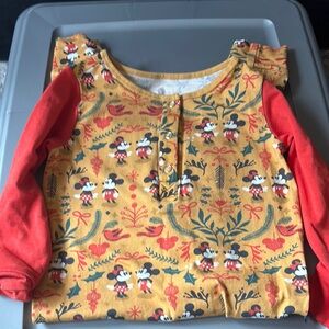 Disney Kids' Yellow and Red Mickey Mouse rag